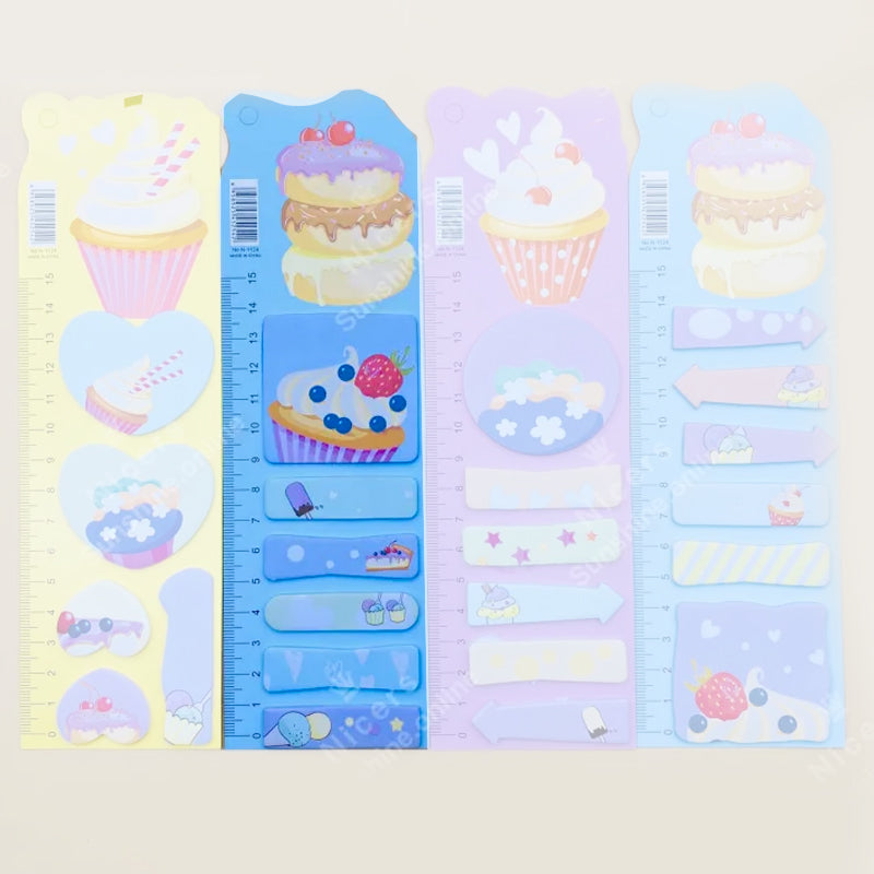 Unique Shape Cupcake Theme Sticky Notes