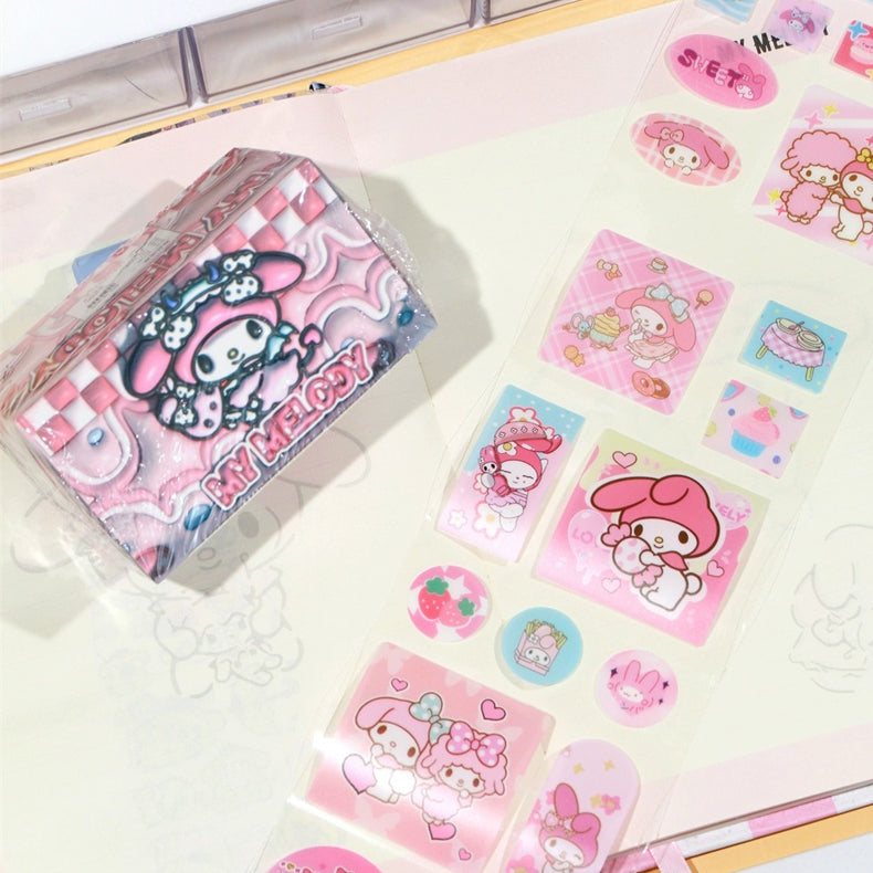 Boxed Pull-Out Pre Cut Sanrio Sticker Roll