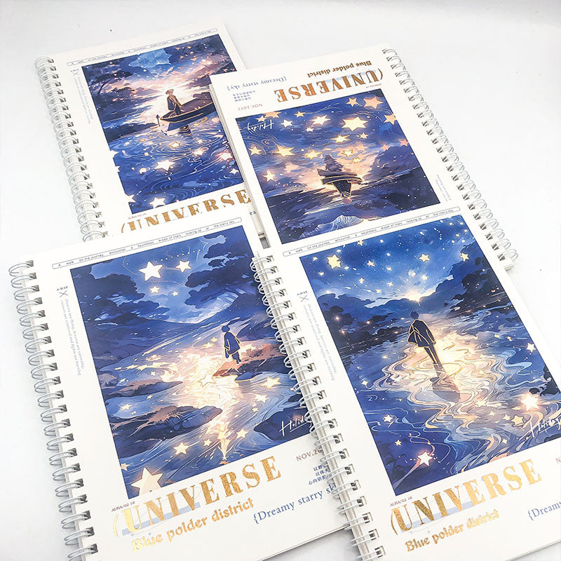 Universe Blue Polder District Slim Notebook