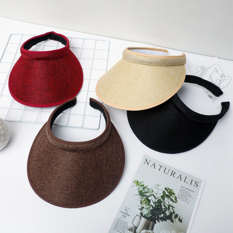 Fashion Twill Clip-On Sun Visor Hat