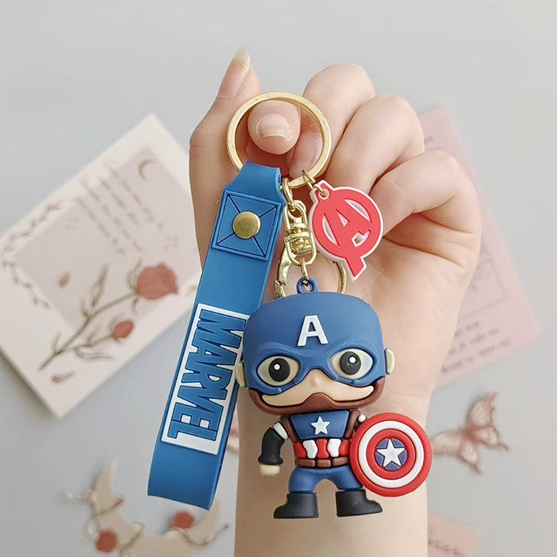 Cartoon Avengers Epoxy Doll Keychain