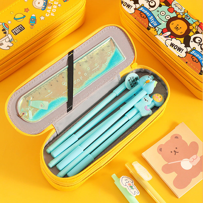 Kawaii Panda Double Decker Pen Box