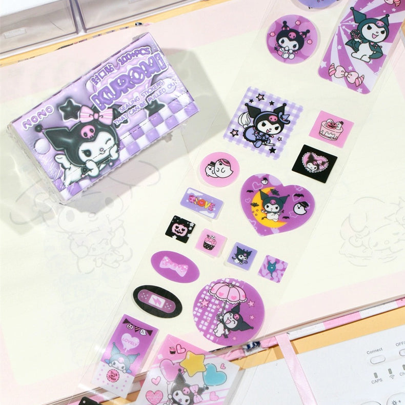 Boxed Pull-Out Pre Cut Sanrio Sticker Roll