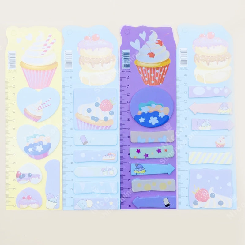 Unique Shape Cupcake Theme Sticky Notes