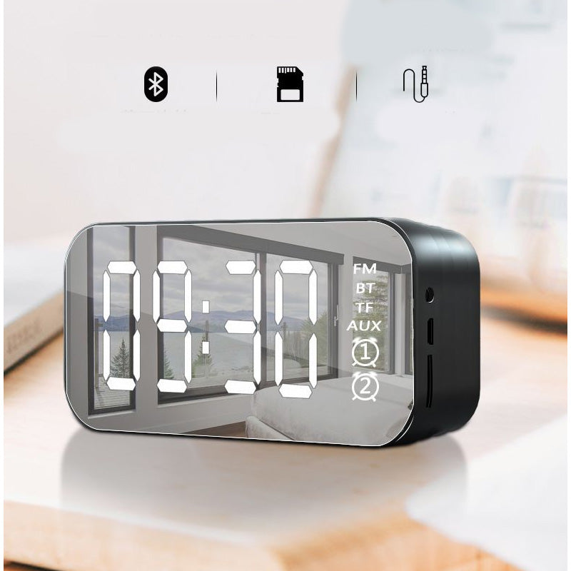 Subwoofer Mirror Wireless Bluetooth Alarm Clock