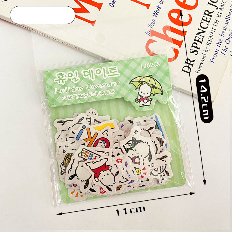 Mini Sanrio Liou Pre-Cut Sticker Pack of 100Pcs