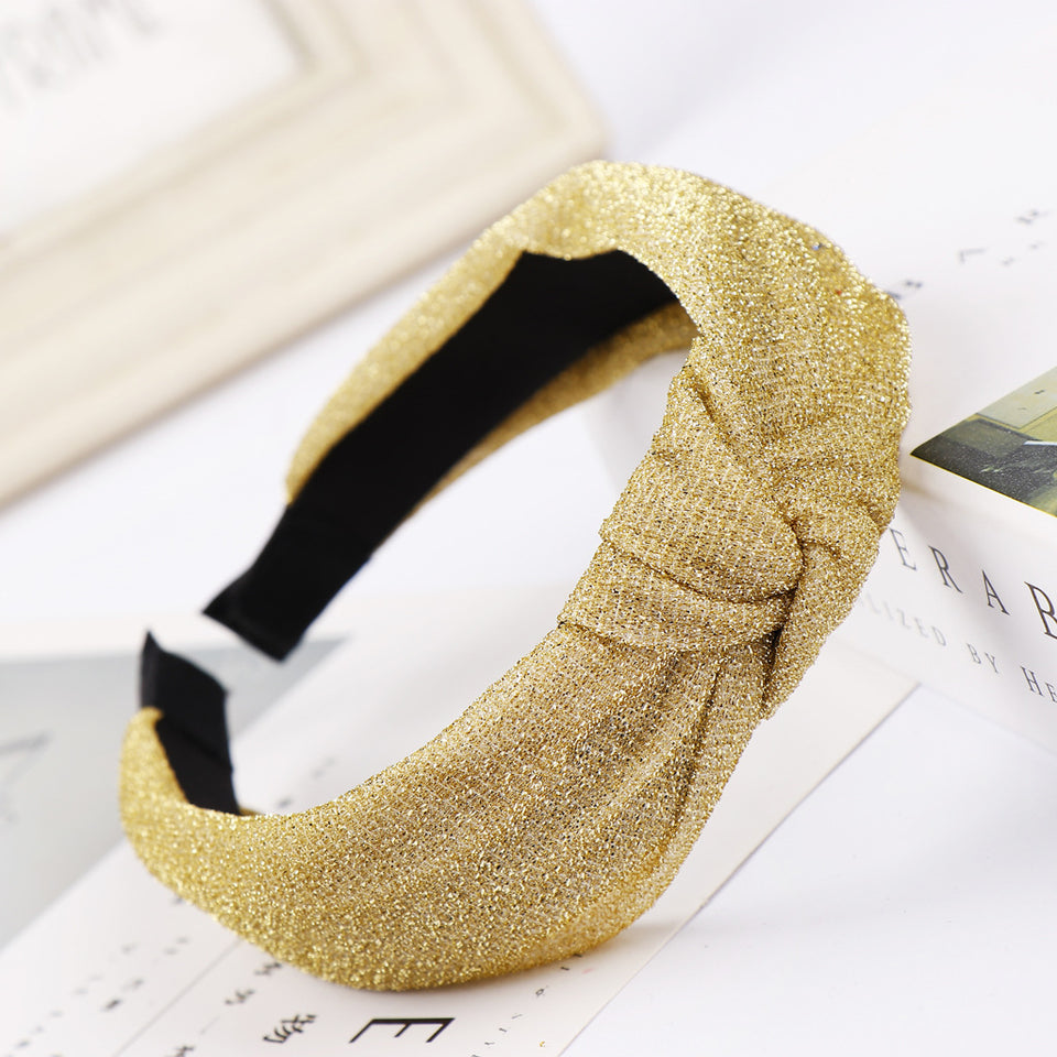 Trendy Single Color Knot Hairband