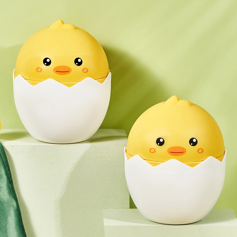 Japanese Broken-Egg Shell Table Top Trash Can