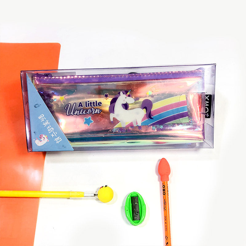 Superhero Water Glitter Pencil Pouch