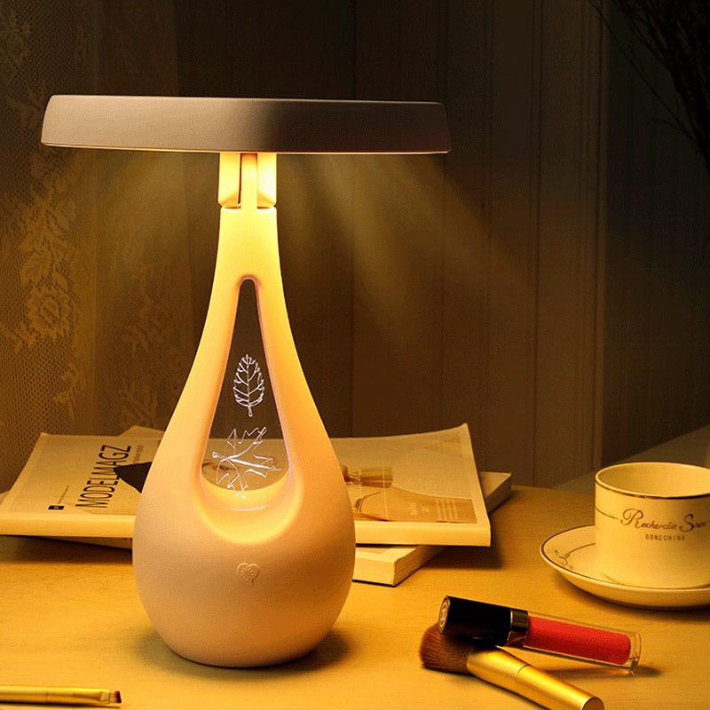 Rechargeable Heart-Shaped Mirror Table Lamp