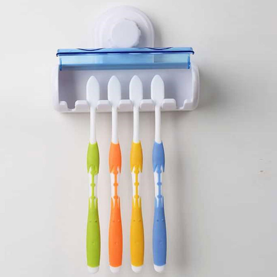 Self-Adhesive Toothbrush Holder with Cap