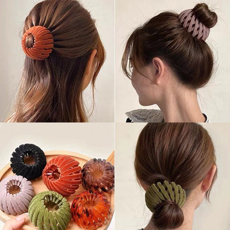 Expandable Ponytail Holder Hair Catcher