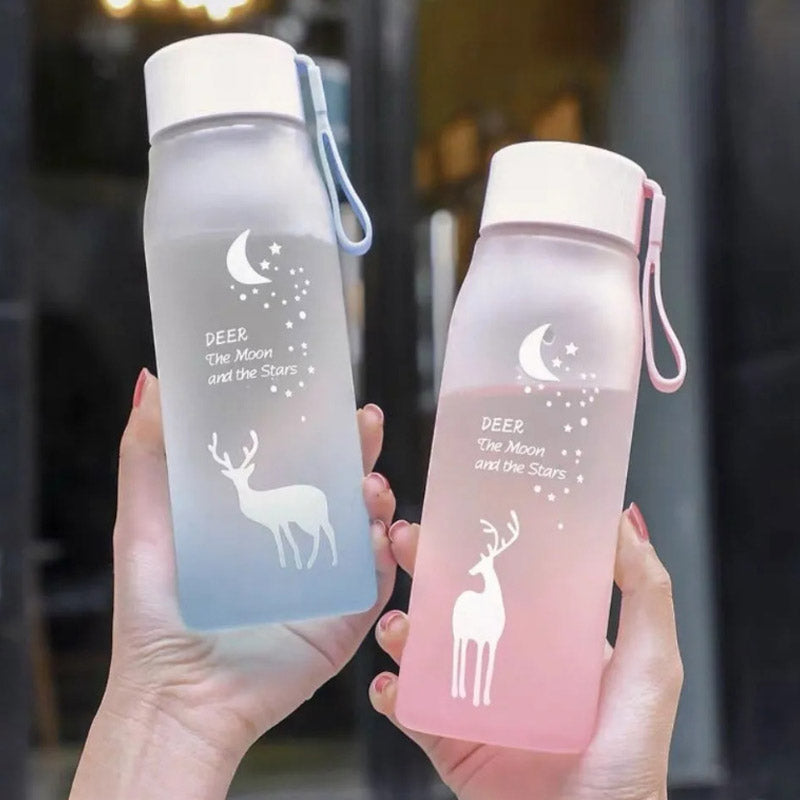 Colorful Gradient Deer Water Bottle