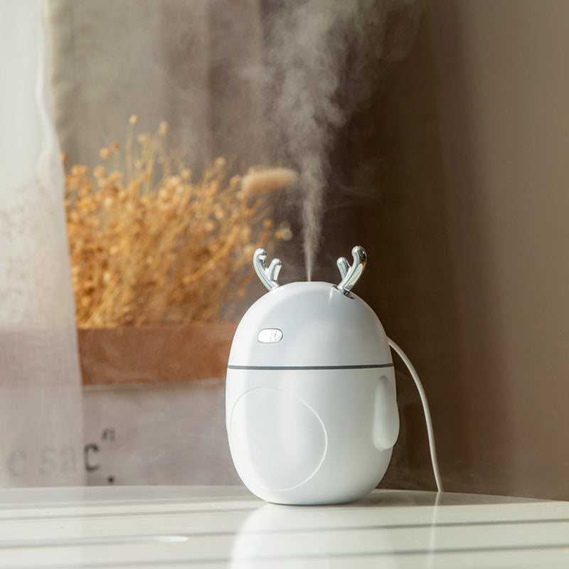 Deer Face Mini USB Humidifier Aroma With Fan and Lamp