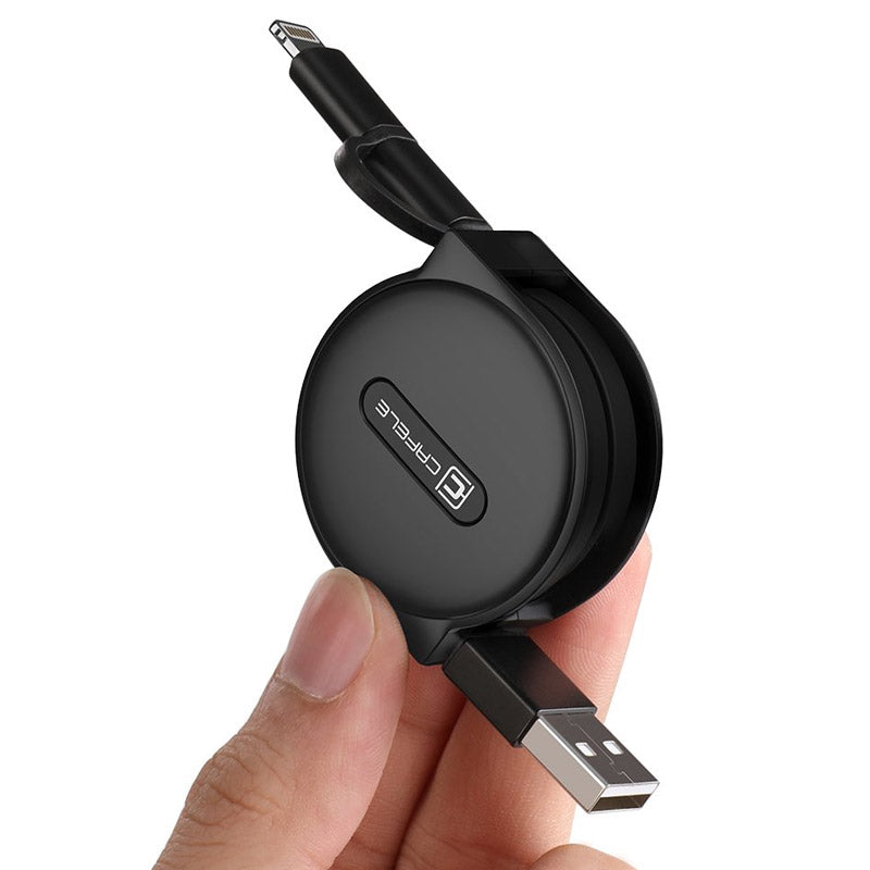 Stylish Cafele 2 in 1 Retractable USB Cable