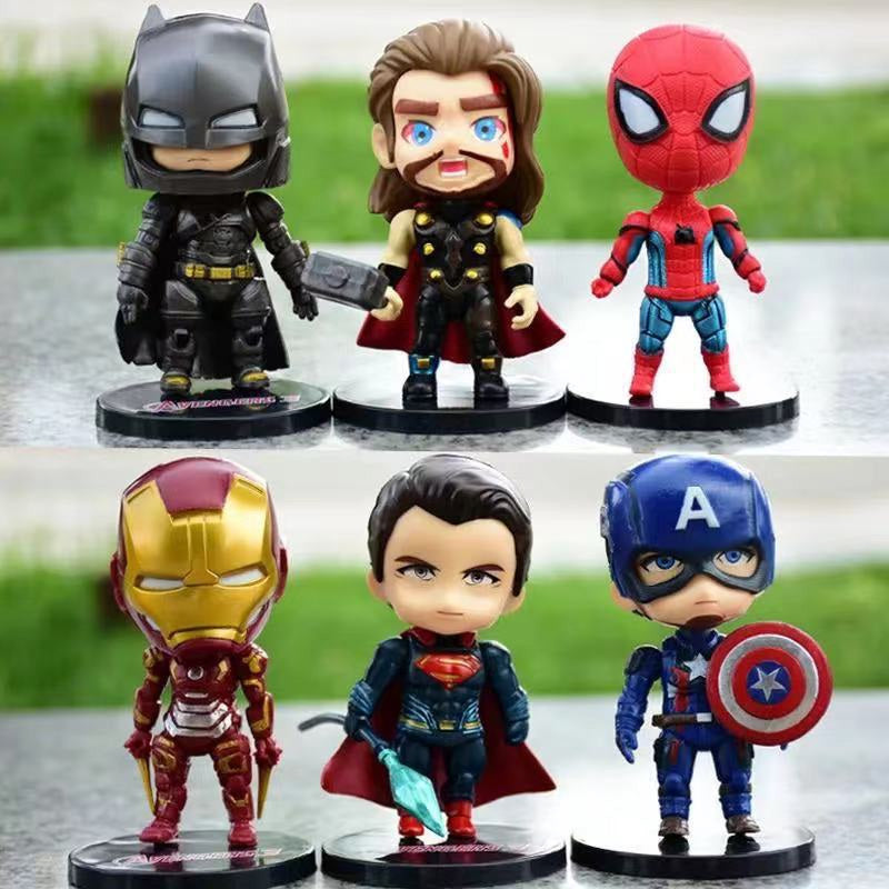 Super Hero's Hand Made Mini Figures Decoration