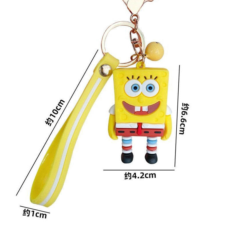 Silicone Sponge Bob Collection Keychain