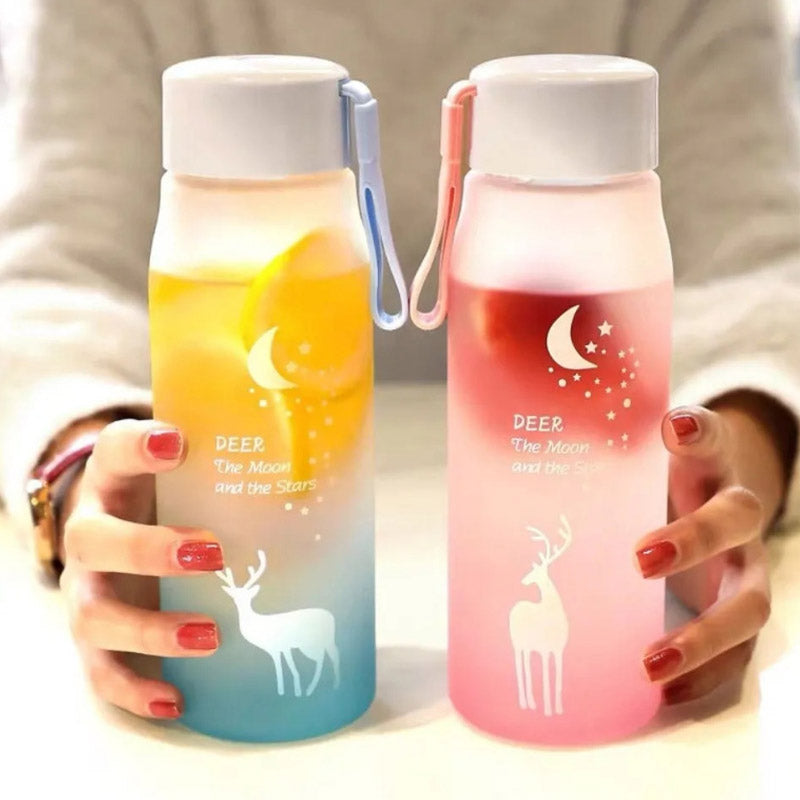 Colorful Gradient Deer Water Bottle