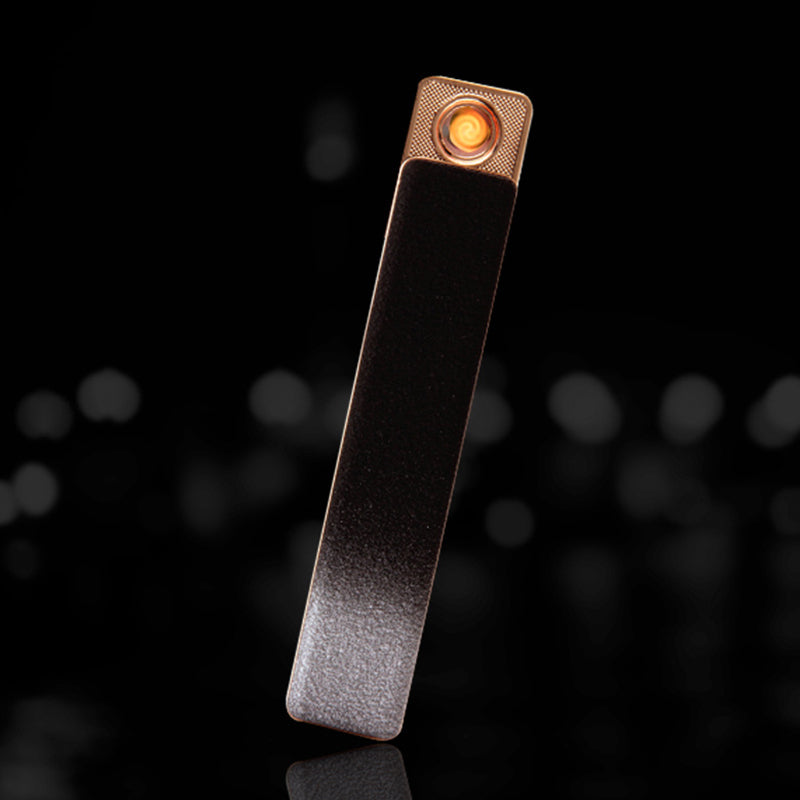 Zinc Alloy Long Slim USB Rechargeable Lighter