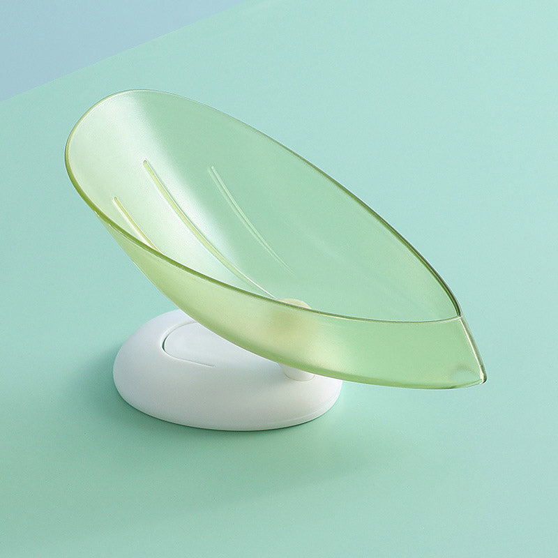 Spin Plastic Soap Holder Dish