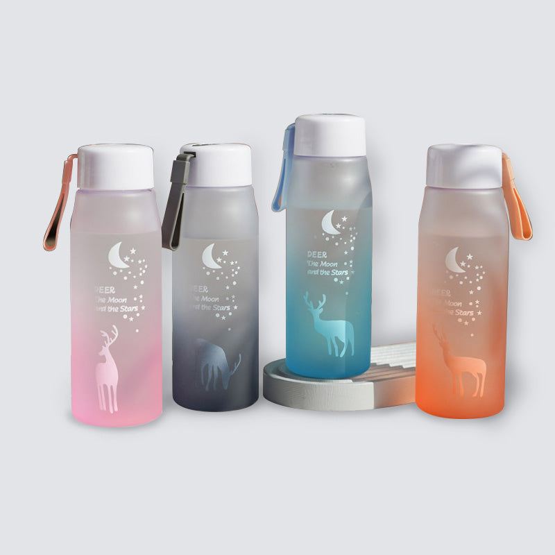 Colorful Gradient Deer Water Bottle