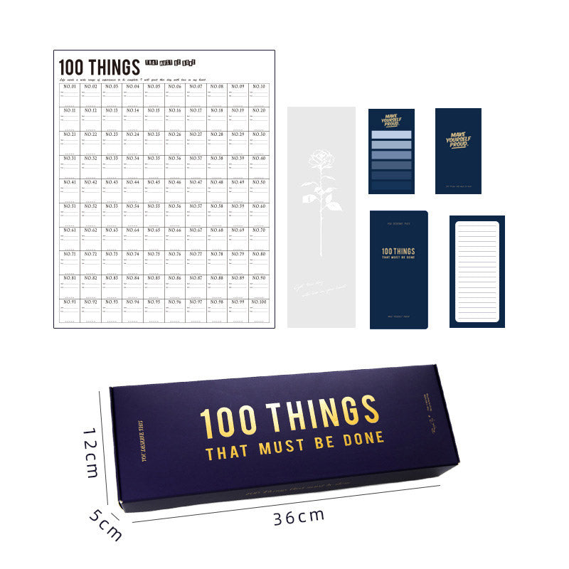 100-day Schedule Time Management Gift Box Set