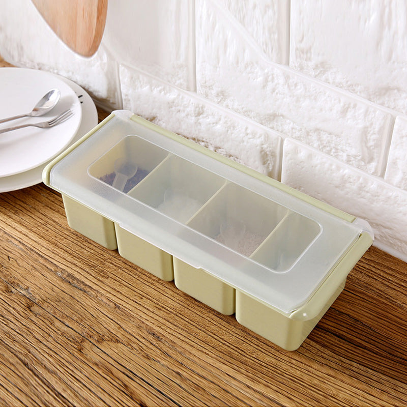 Plain Color Seasoning Jar Storage Box