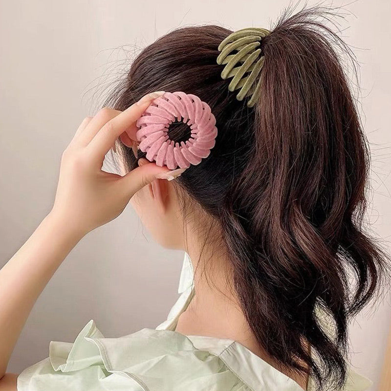 Expandable Ponytail Holder Hair Catcher