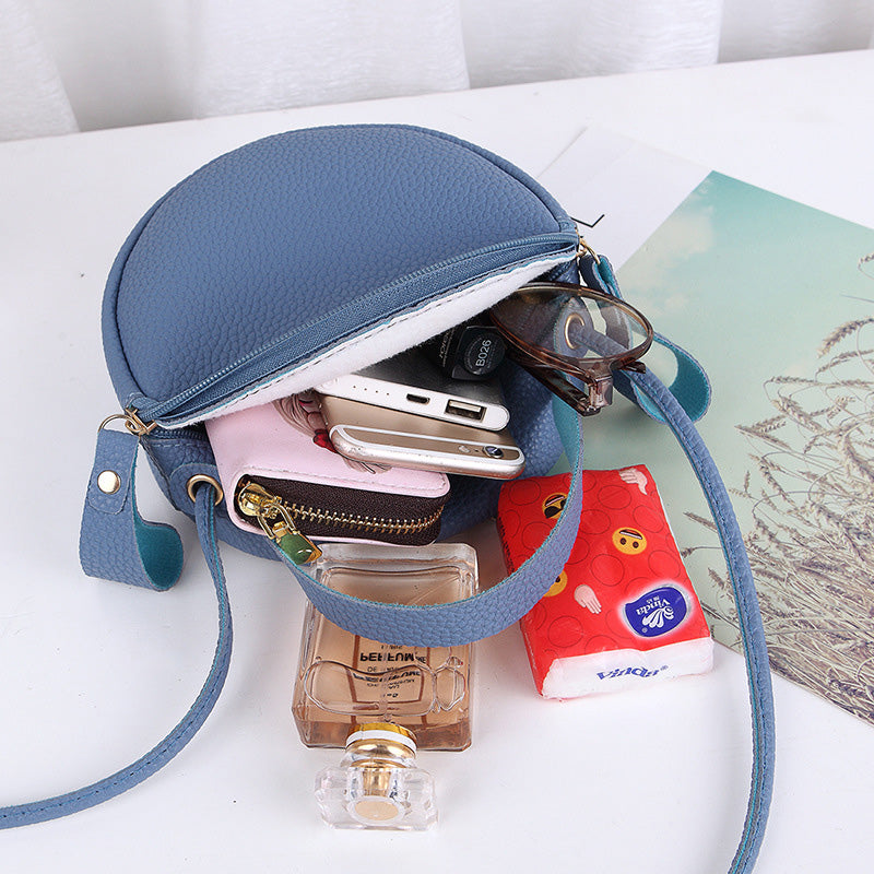 Casual Small All-Match Single Shoulder Round Bag