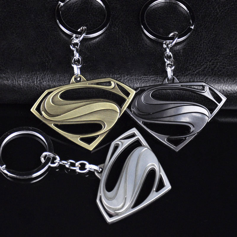 Superman Logo Steel Keychain
