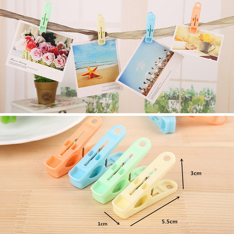 Set of 16 Colorful Clothes Pegs