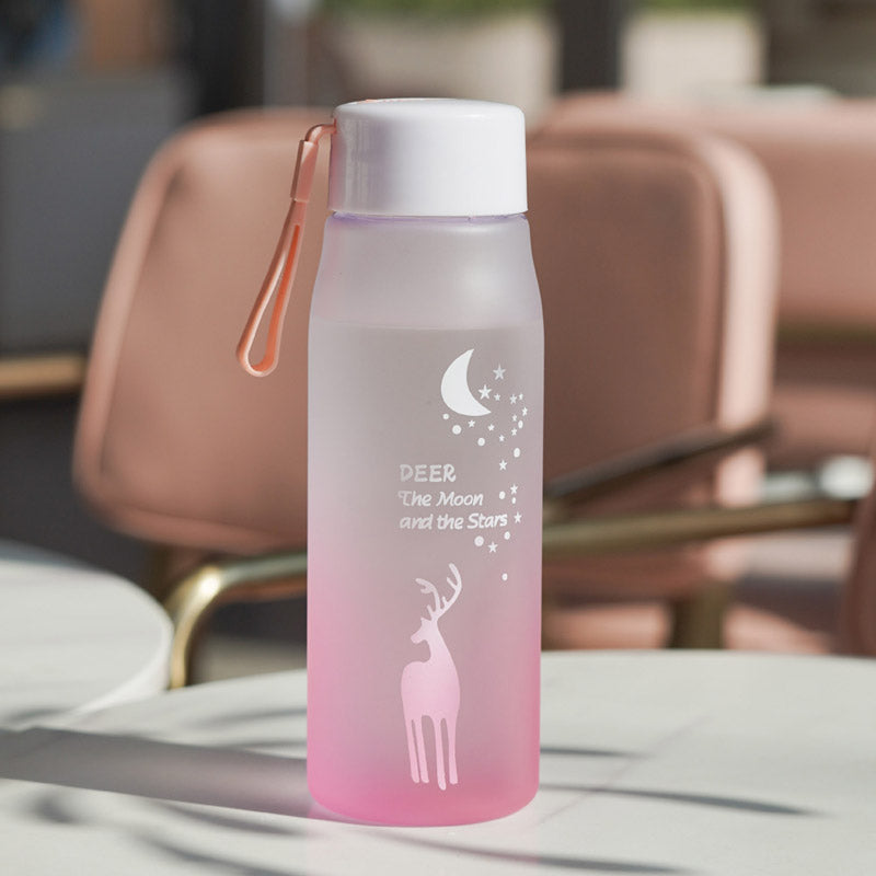 Colorful Gradient Deer Water Bottle