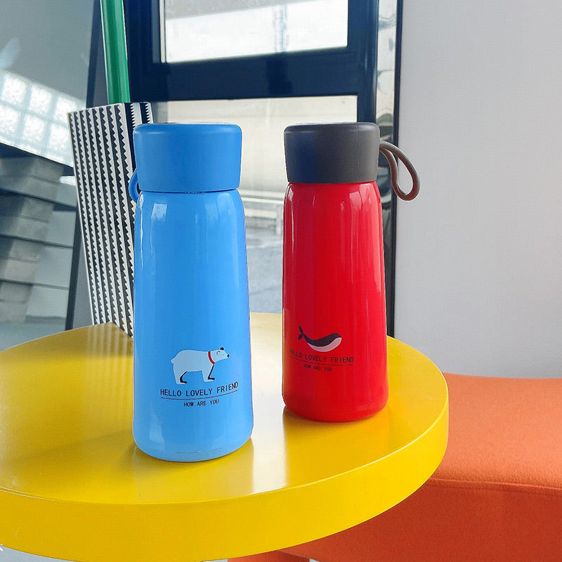 Double Layer Drop Resistant Glass Water Bottle