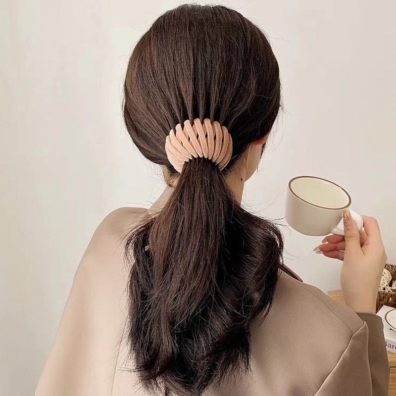 Expandable Ponytail Holder Hair Catcher