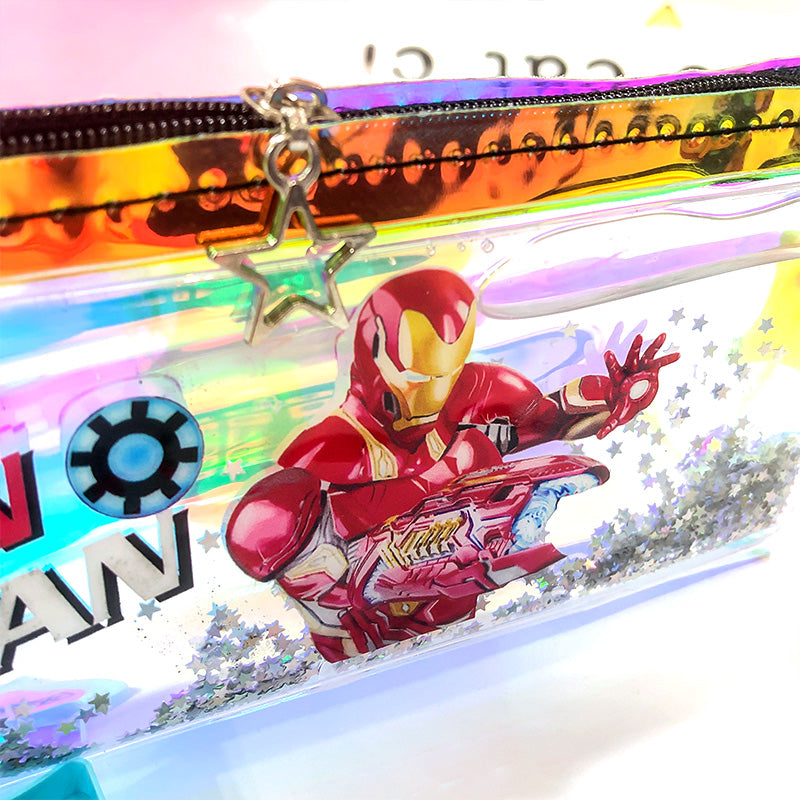 Superhero Water Glitter Pencil Pouch