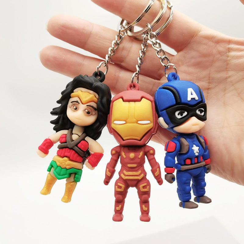 Superheroes Small Keychain