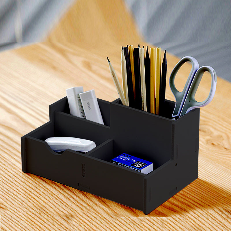 10 Compartment Desk Organizer Multi-layer Folder Storage Box