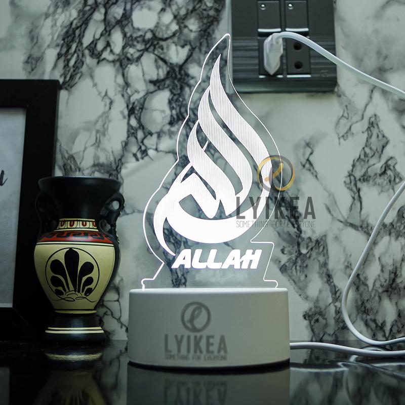 Beautiful MashAllah 3D Acrylic LED Night Lamp