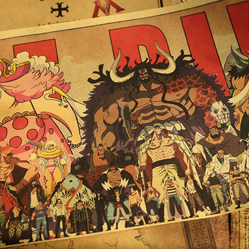 One Piece All Character Standing Poster