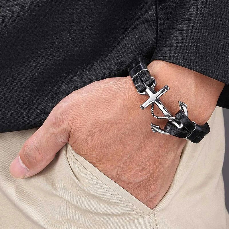 Steel Anchor Anchor Wristband Bracelet