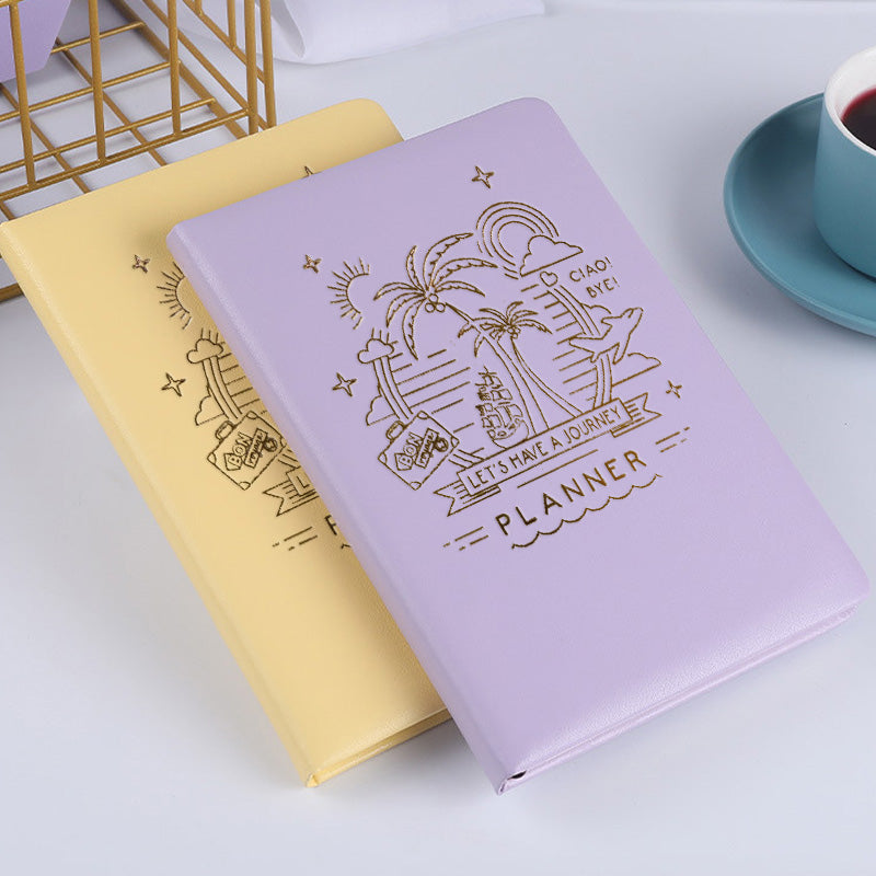 Kawaii Macaron Color B5 PU Leather Notebook