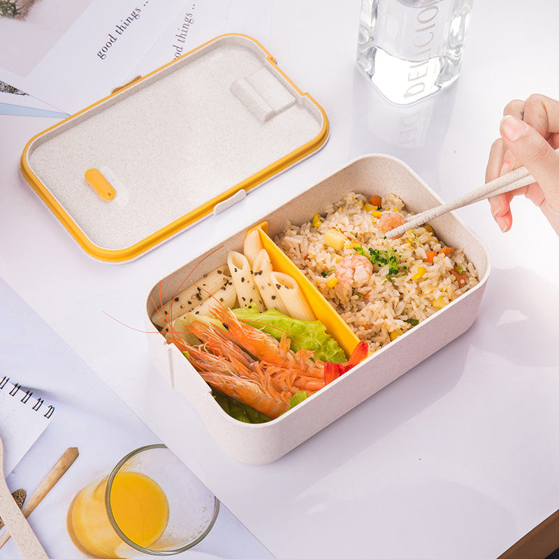 Air Tight 2 Compartments Bento Portable Lunch Box
