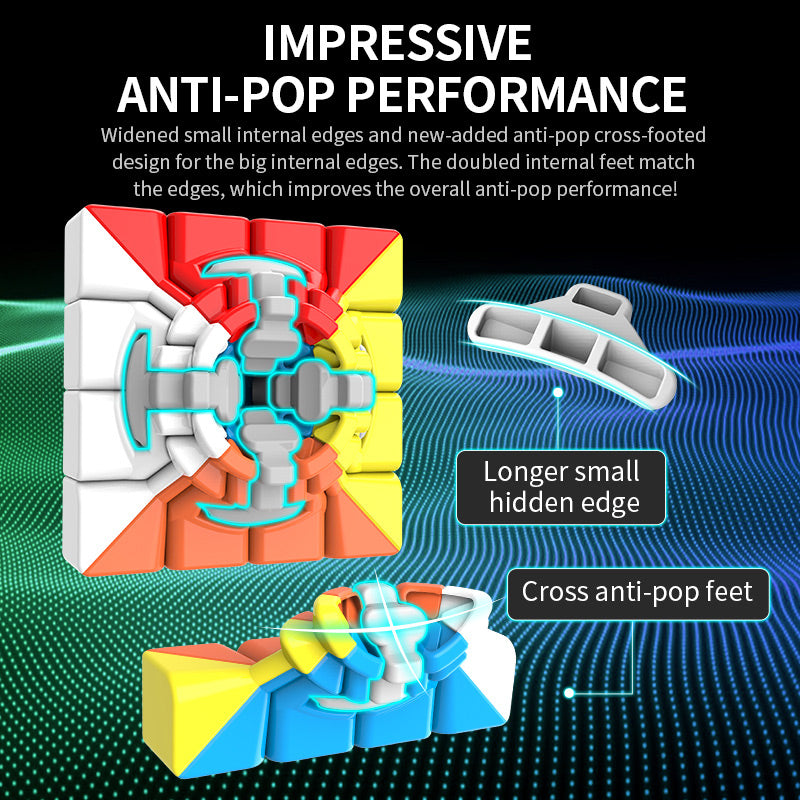 Moyo 4x4x4 Anti-Pop Speed Cube