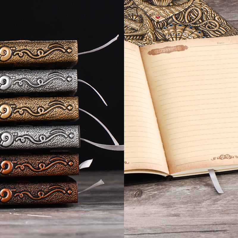 Sea Life 3D Embossed Faux Leather Cover Notebook