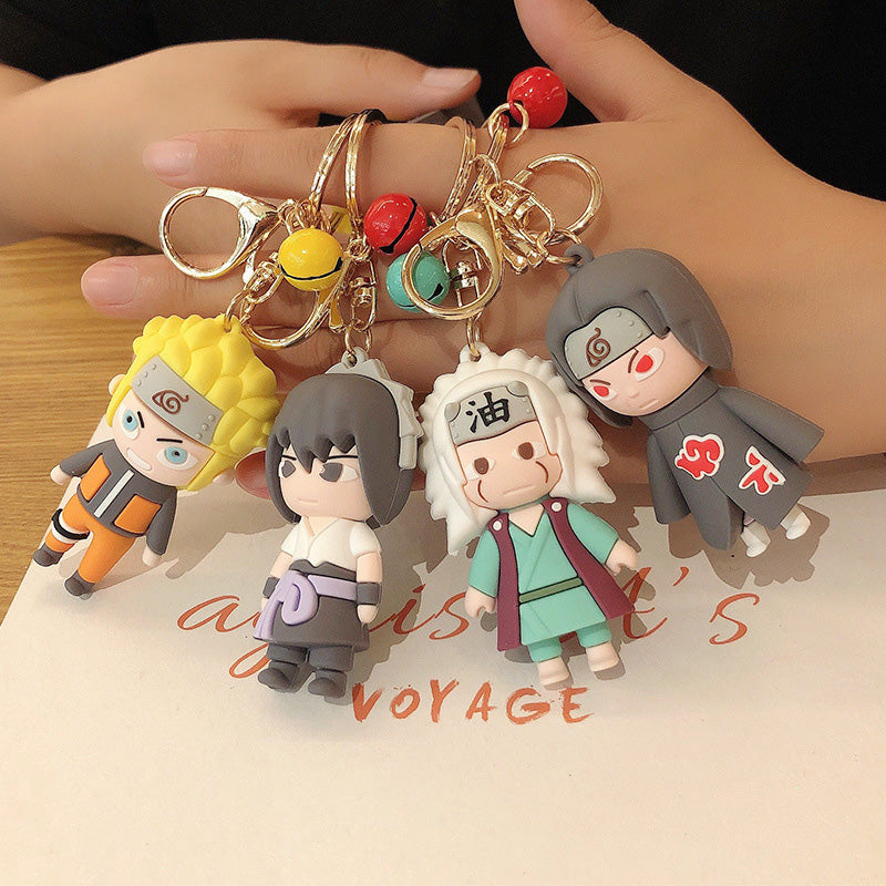 Anime Naruto Character Silicone Keychain