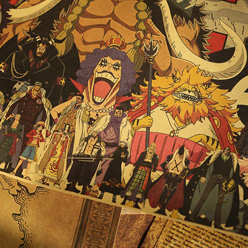 One Piece All Character Standing Poster