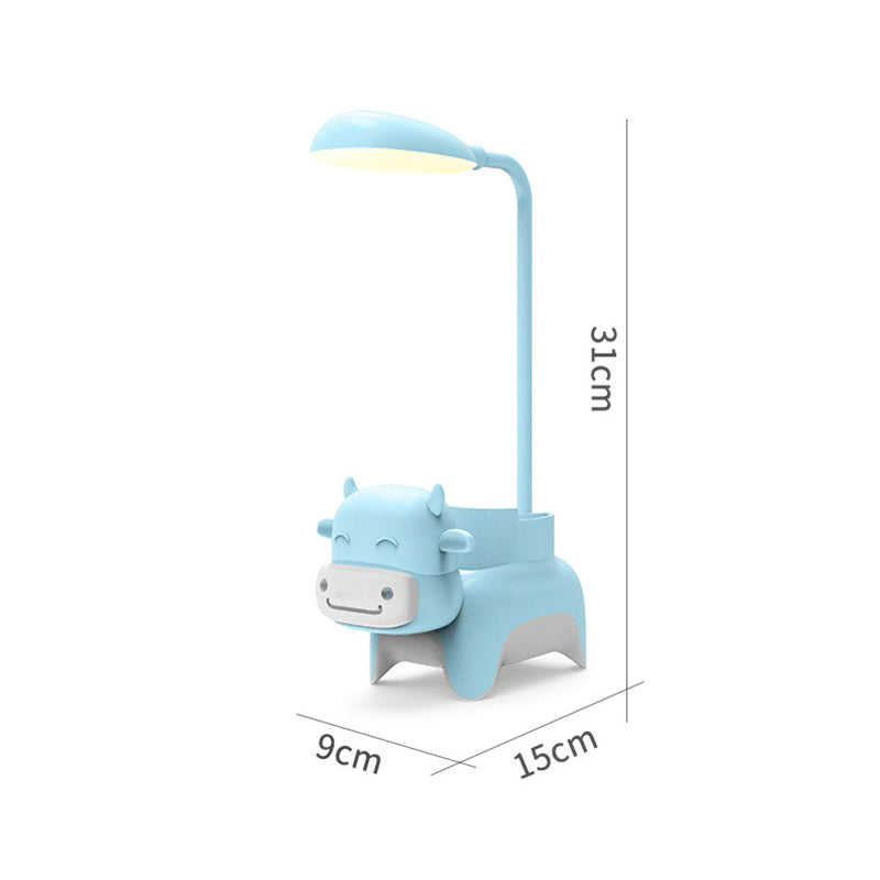 3 in 1 LED Cartoon Storage Pen Holder Desk Lamp