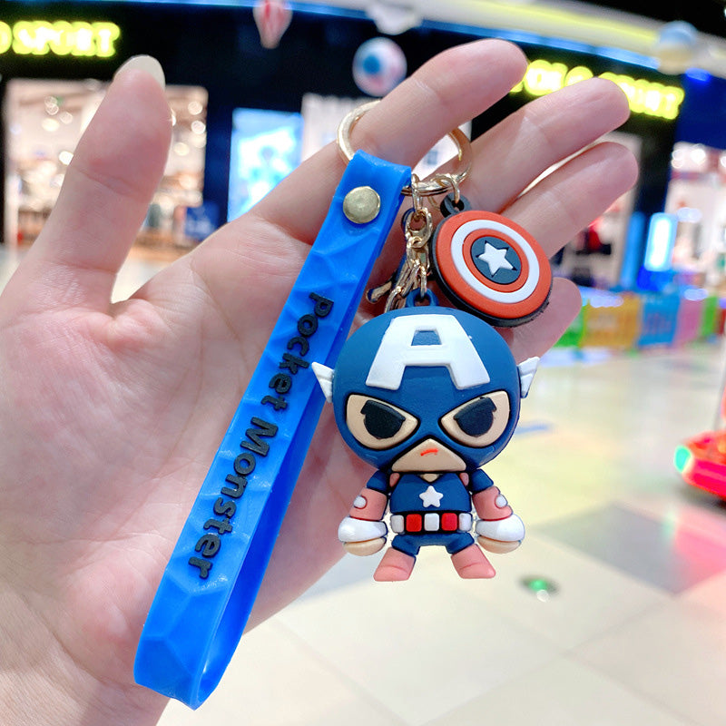 Avengers Superheroes Fat Pendant Keychain