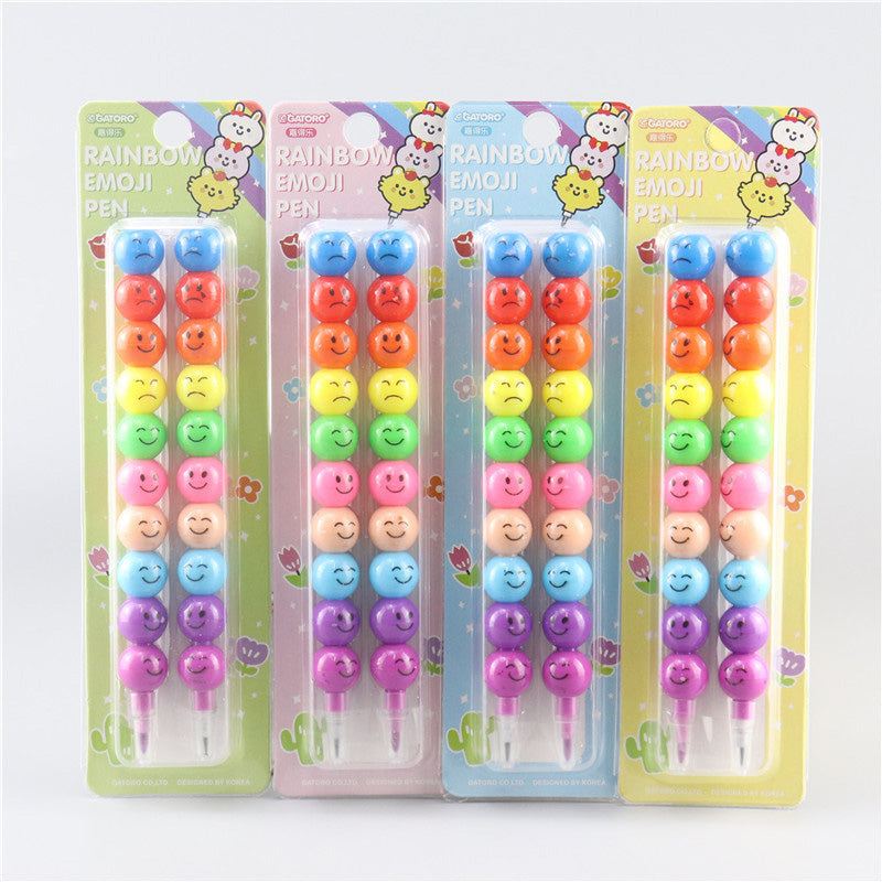 Set of Colorful Detachable Bullet Marker & Pencil
