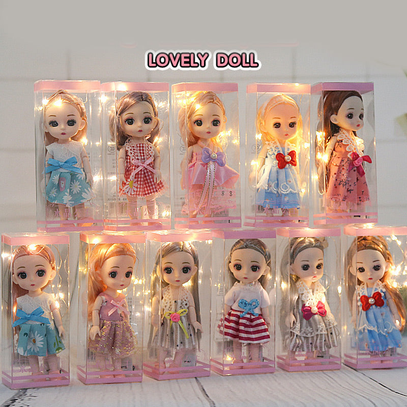 3D Eyes Small Doll with Light Box